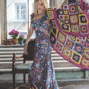 SOLD **Spell Folktown frill dress